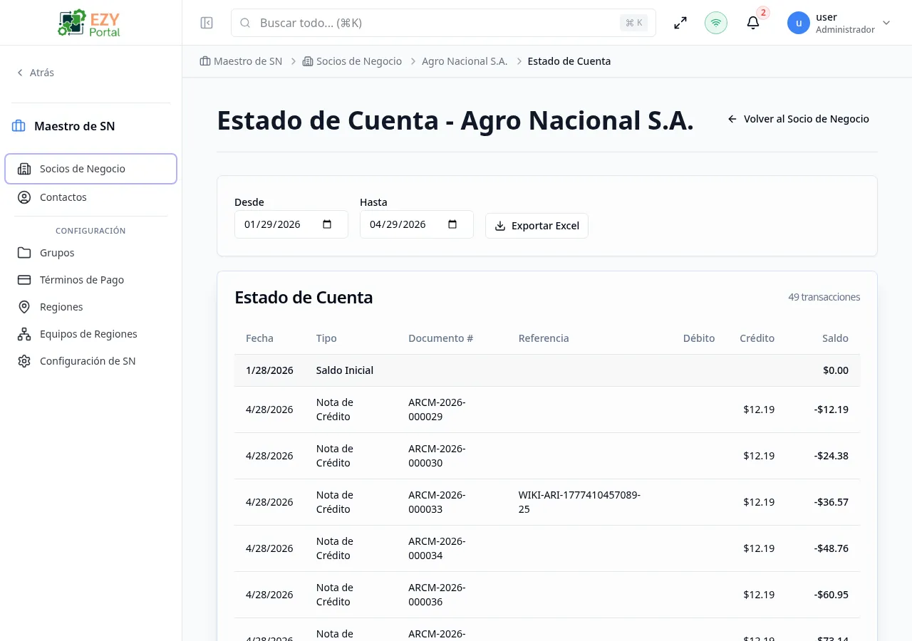 Estado de cuenta