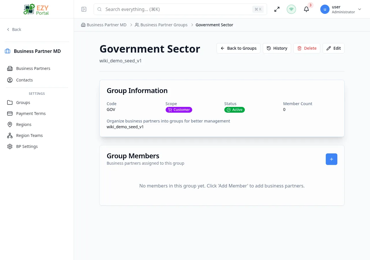 Group detail