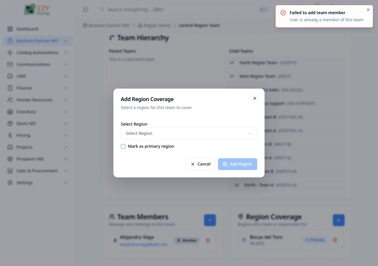Add coverage dialog
